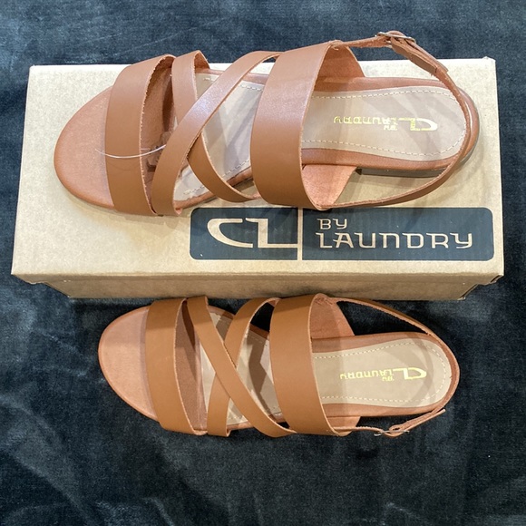 NWT Chinese Laundry Alliance Leather Sandals sz 7 Made in Brazil - Picture 5 of 7